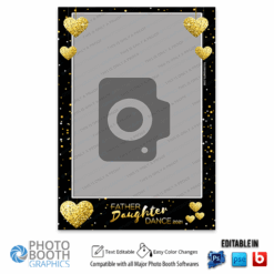 Valentines - Gold Heart Disco Ball - Single Portrait