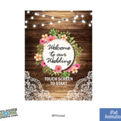 Rustic Wedding: Welcome - iPad Start Screen- V2