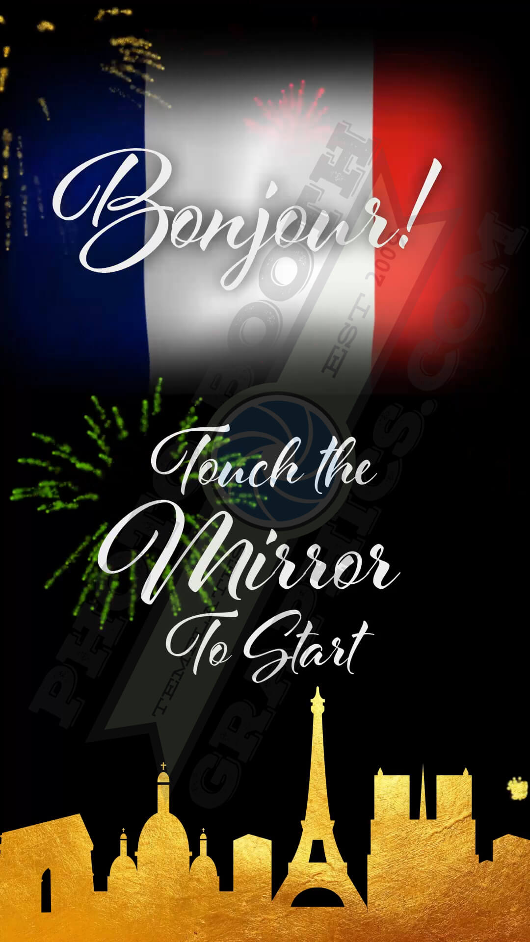Fireworks over Paris - Mirror Animation Pack - Photo Booth Graphics1080 x 1920