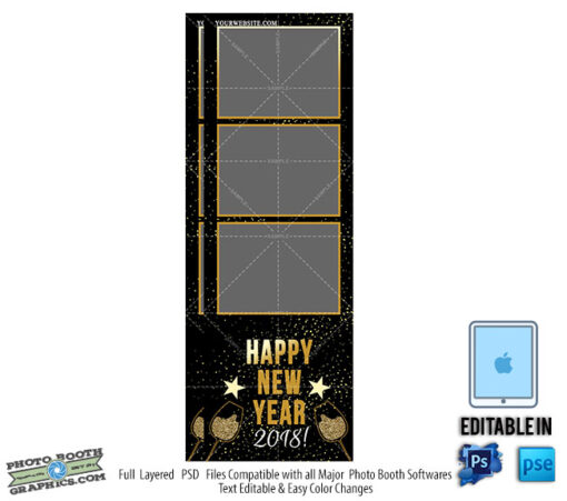2x6 Champagne Glitter NYE (Snappic)