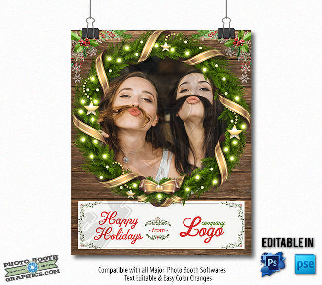 Rustic Holiday Wreath - Static