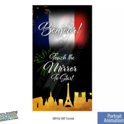 Fireworks over Paris - Portrait/Mirror Attract Screen