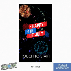 4th of July Fireworks - Portrait/Mirror Screen