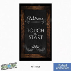 Chalkboard Welcome - Portrait/Mirror Screen
