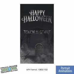 Halloween Cemetery - Portrait/Mirror Screen