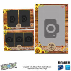 Rustic Burlap & Sunflowers - 4x6