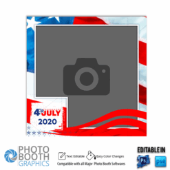 4th of July - Square Template