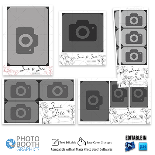 4x6 Templates - Photo Booth Graphics