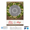 Rustic Wreath Holiday Postcard