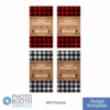 Buffalo Plaid - Merry Christmas and Happy Holidays - Portrait/Mirror Screens