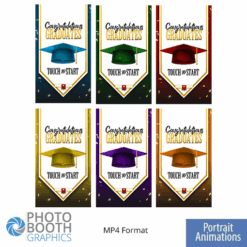 Graduation Celebration - - School Colors Portrait/Mirror Screen