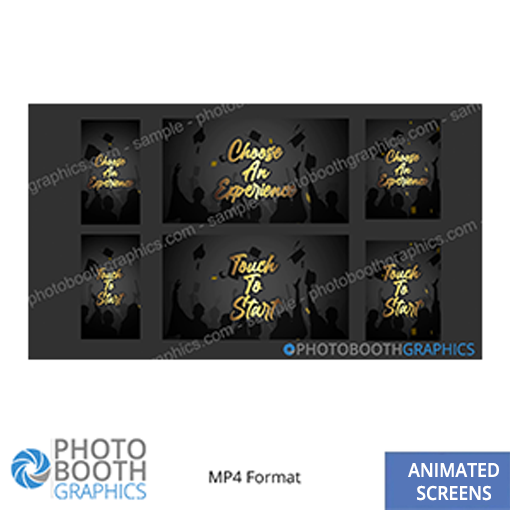 Graduation Attract Screen - Photo Booth Graphics