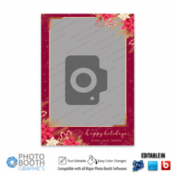 Poinsettia Throwback 4x6 Portrait Single