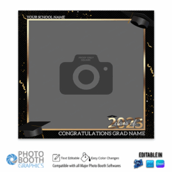 Congrats Graduates Photo Booth Template